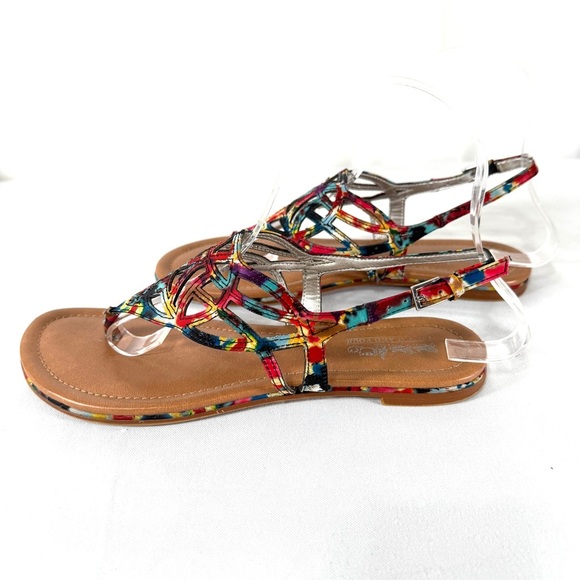 Coach and Four multi colored print sandals - Picture 4 of 7